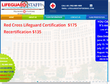 Tablet Screenshot of lifeguardstaff.com